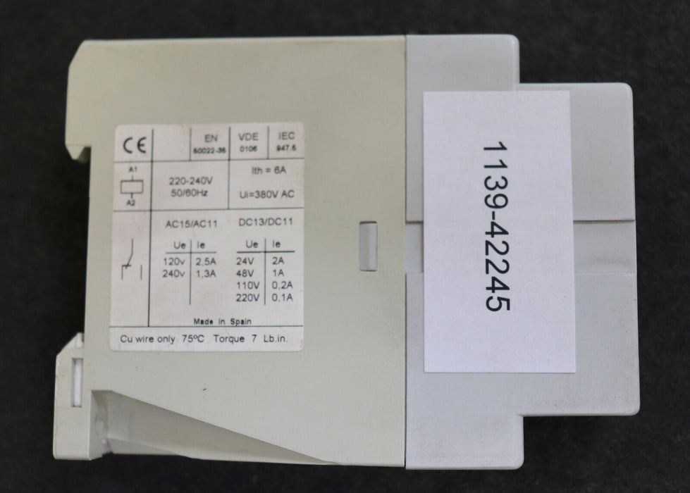 GENERAL ELECTRIC time relay STC t= 0,8-8sec t= 6-60sec Ui=380VAC Ith=6A