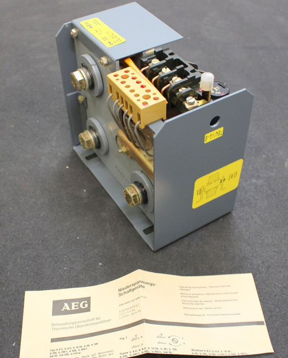 AEG Thermischer Überstromauslöser Typ bw 320 125-200A  40s E-Nr. 910-342-113