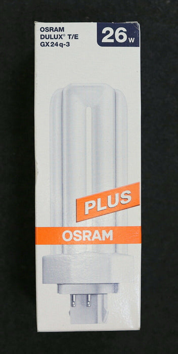 OSRAM 4x Kompakt-Leuchtstofflampe DULUX T/E GX24q-3 26W 1800lm white cool