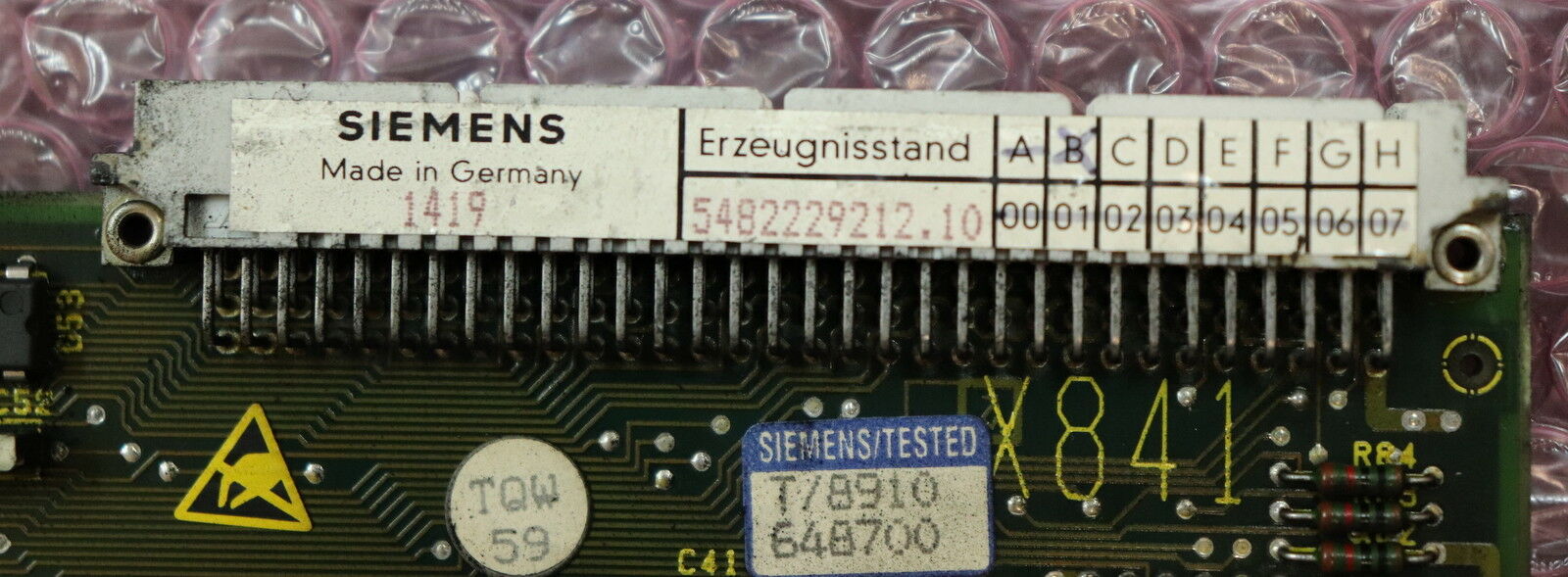 SIEMENS SINUMERIK 3 PLC-Koppelbaugruppe 6FX1122-2AM02 Erzeugnisstand B - geprüft