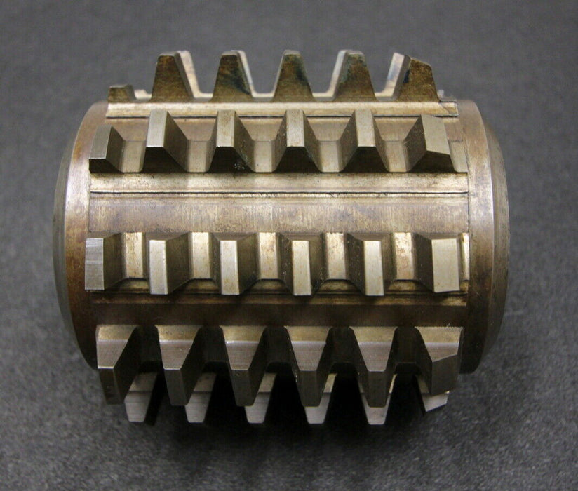 SAAZOR Stollenwälzfräser involute spline hob Vorfäser m=5,9mm 15° EGW 1gg. Re.