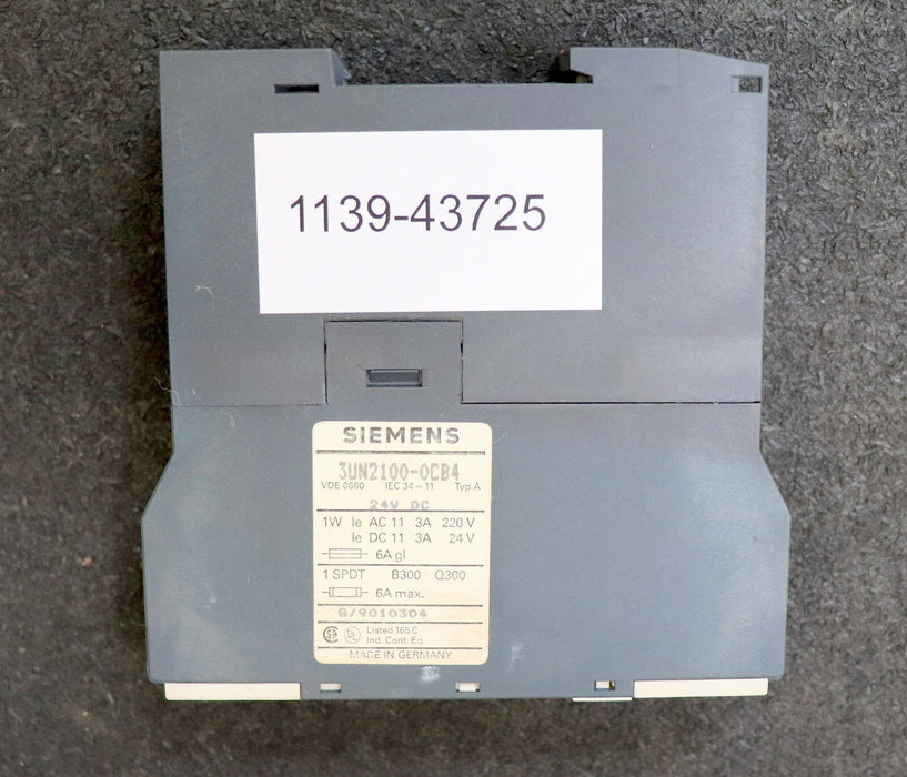 SIEMENS Thermistor Motorschutz 3UN2100-0CB4 24VDC gebraucht - ok