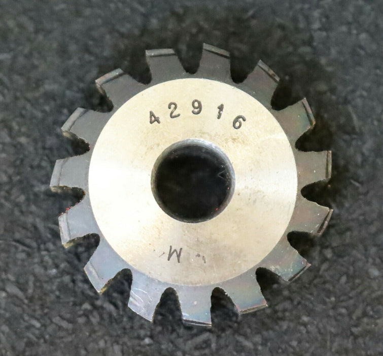 MIKRON Wälzfräser No. 42916 - Ø32x9xØ8mm 1gg. Rechts 15 Spanuten