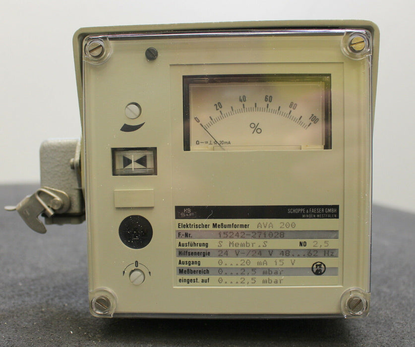 SCHOPPE & FAESER Messumformer für Differenzdruck CMR-Messumformer AVA 200