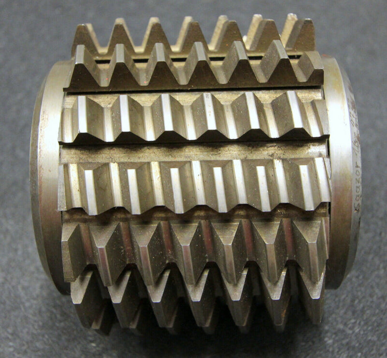 SAAZOR Stollenwälzfräser involute spline hob m= 4mm BP III nach DIN3972 20° EGW