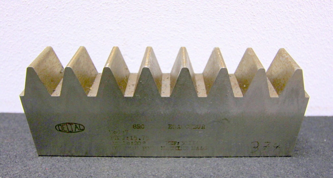 DELTAL Hobelkamm rack cutter f. MAAG-Wälzhobelmaschinen m= 7 Angle 20° 180x25mm 8Z.