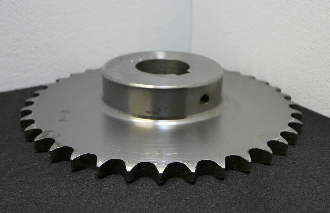 Kettenradscheibe mit einseitiger Nabe Chainwheel Teilung 3/4"x7/16" Z= 37