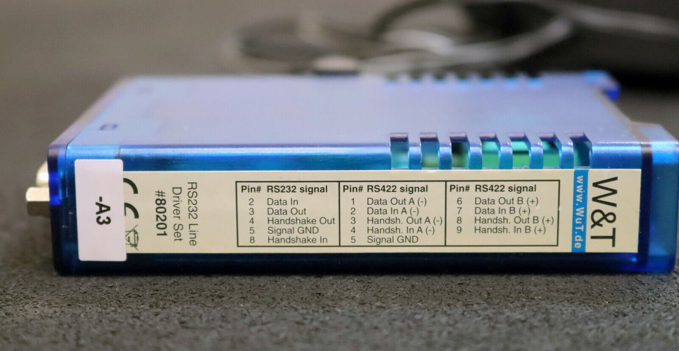 W&T RS232 Line Driver Type 80201 031002 mit Stromstecker gebraucht