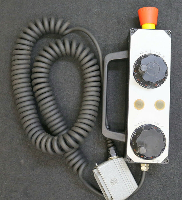 JAKOB Elektronisches Handrad mit Magnethalter für 2 Achsen mit Kabel und 14pin