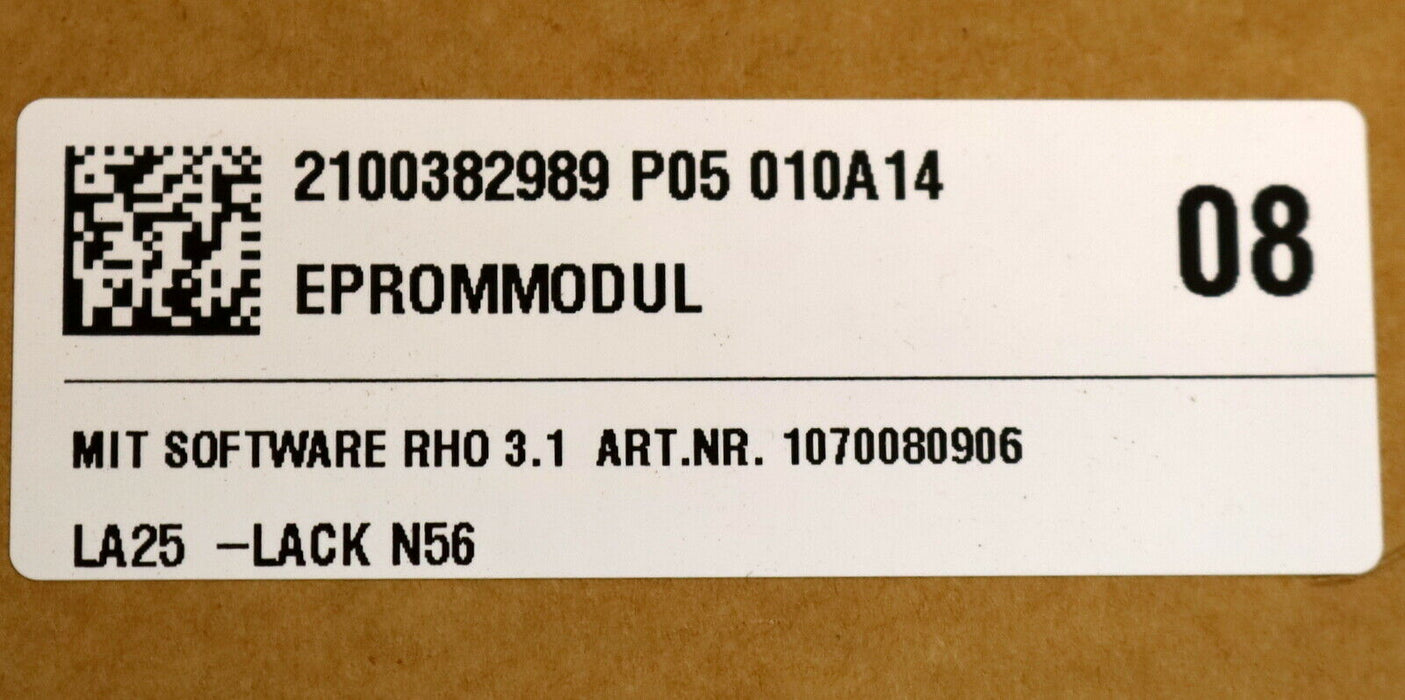 BOSCH Eprom-Modul mit Software RHO 3.1 MNR: 1070080906-103 SYS-SW