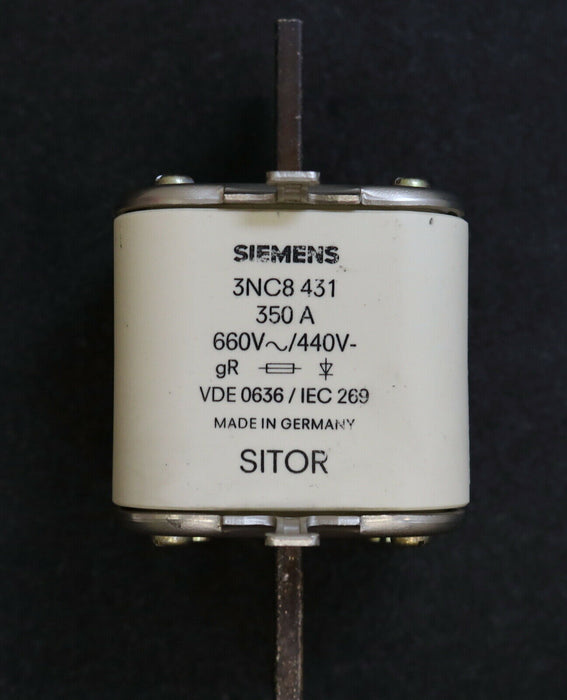 SIEMENS Halbleiterschutzsicherungseinsatz 3NC8 431 350A gR 660V~/440V- unbenutzt