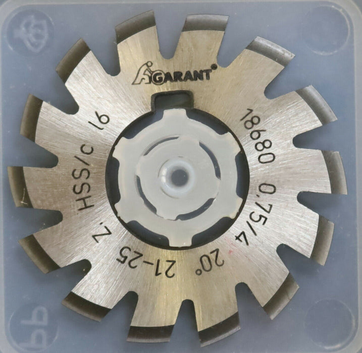 PWS Zahnformfräser m= 0,75mm EGW 20° BP I - DIN 3972 Fräser - Nr. 4 für 21-25 Z.