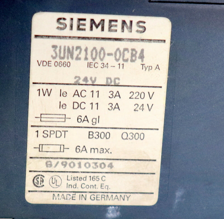 SIEMENS Thermistor Motorschutz 3UN2100-0CB4 24VDC gebraucht - ok