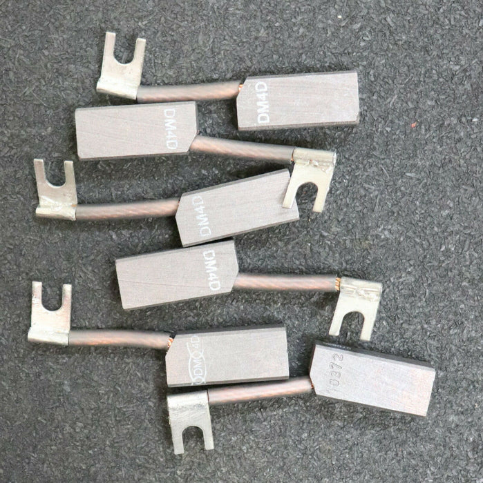 6 Stück Kohlebürste DM4D 8 x 12,5 x 28mm Nr. 402907-0 Beschriftung 070336