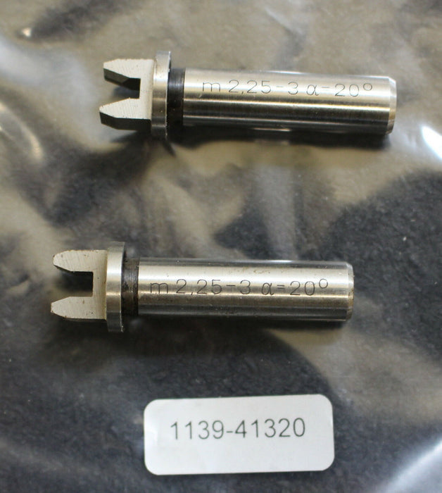 Messeinsatz für m = 2,25 - 3 mm 20° EGW / PA zylindrischer Schaft D. 8,0mm