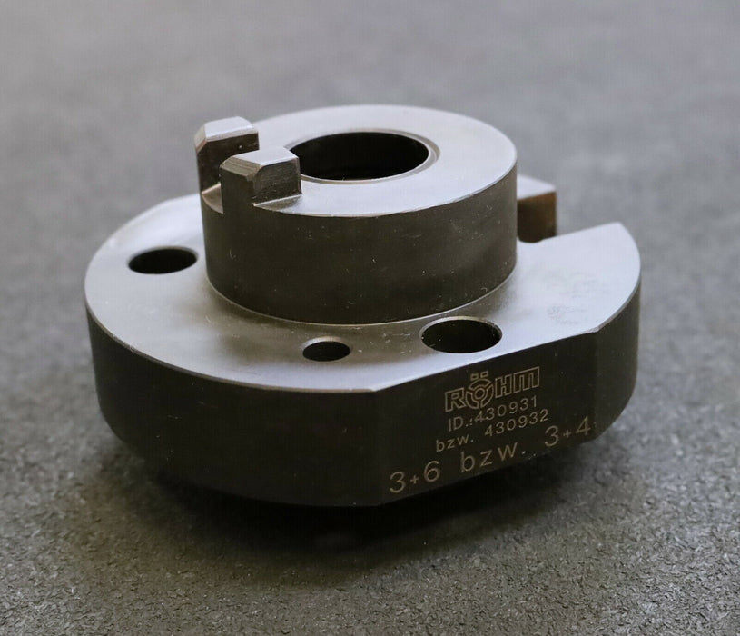 RÖHM Aufnahme ID 1007113 AußenØ 118mm AdapterØ 66mm Gesamthöhe 76mm unbenutzt