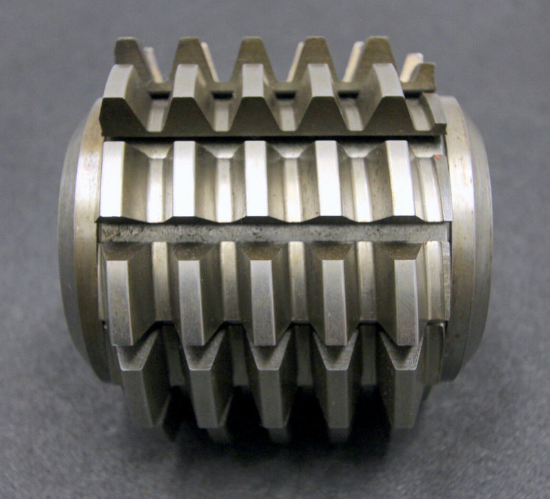 SAAZOR Stollenwälzfräser involute spline hob Fertigfräser m=5mm 18°13´ 1gg. Re.