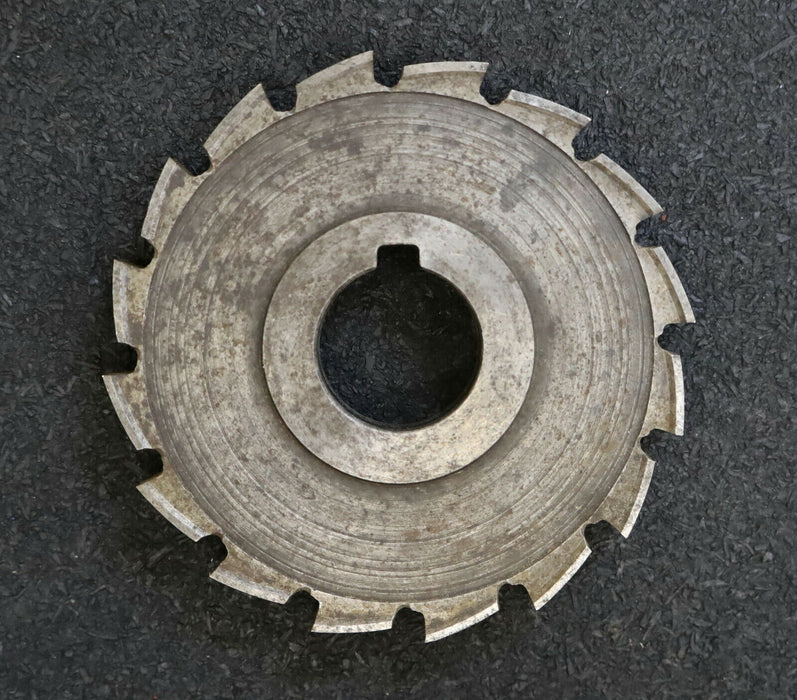 Scheibenfräser Nutbreite 12mm Abmessungen Ø80x12xØ22mm LKN HSS 16 Spannuten