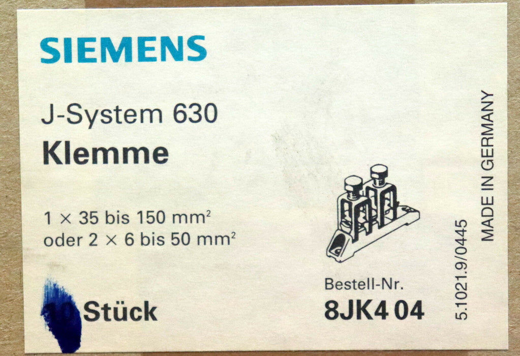 SIEMENS Überlastreais 3UC1000-0E 30-60A 1 x 35 bis 150mm² oder 2 x 6 bis 50mm²