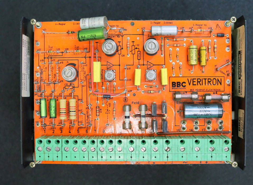 BBC VERITRON Stromrichter Type GCB0222 A Eingang 380VAC 50/60Hz Ausgang 0-320V