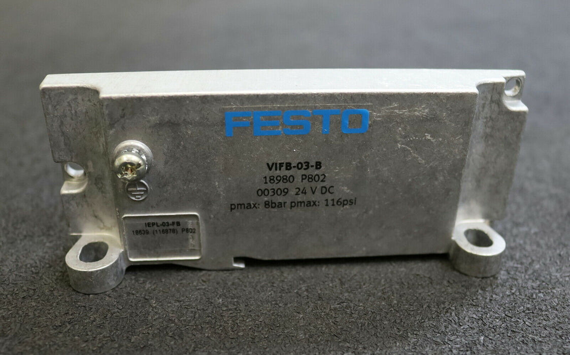 FESTO Endplatte für Ventilinsel VIFB-03-B Mat-Nr. 18980 - gebraucht