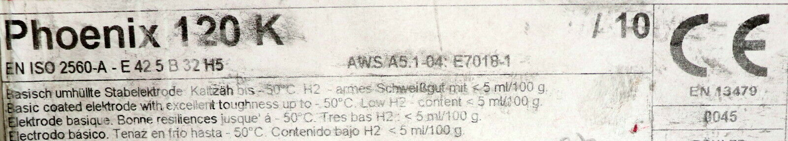 PHOENIX 110 Stück Stabelektrode 120 K/10 Ø2,5mm x 350mm Länge 65-110A Nr. 13360