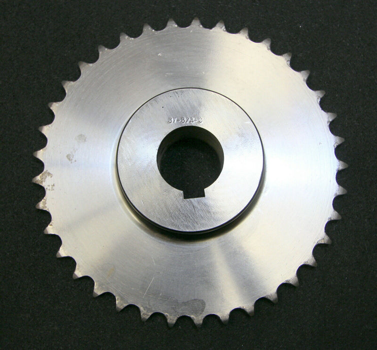 Kettenradscheibe mit einseitiger Nabe Chainwheel Teilung 3/4"x7/16" Z= 37