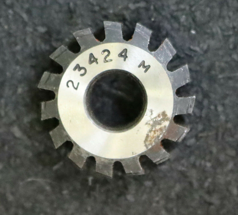 MIKRON Wälzfräser No. 23424 - Ø23x8xØ8mm 1gg. Rechts 15 Spanuten