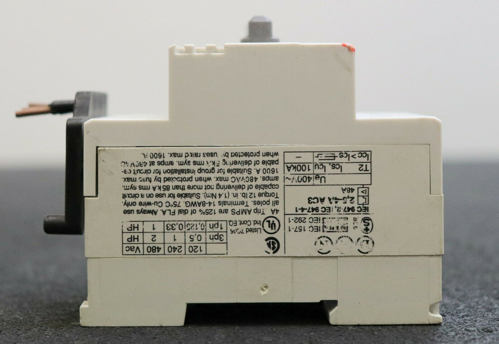 ABB Motorschutzschalter 2,5-4,0A 1SAM150001R0008 MS325-4,0 + HK - gebraucht