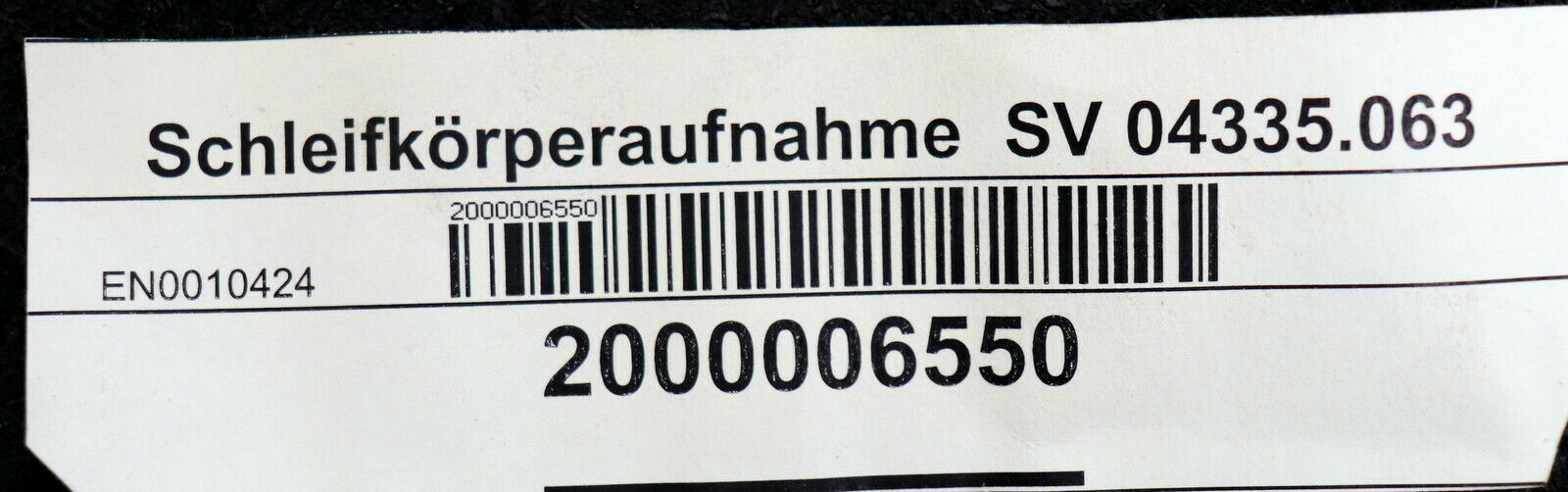 Schleifkörperaufnahme Schleifdorn Gesamtlänge 160mm Dorn-Ø 10mm x 46mm Länge