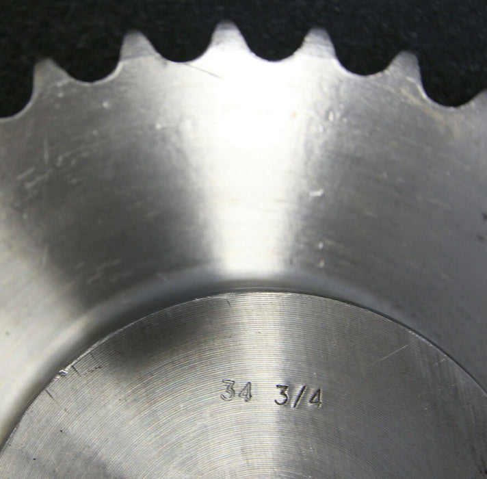 Kettenradscheibe mit einseitiger Nabe KRS Chainwheel Teilung 3/4"x7/16" Z= 34