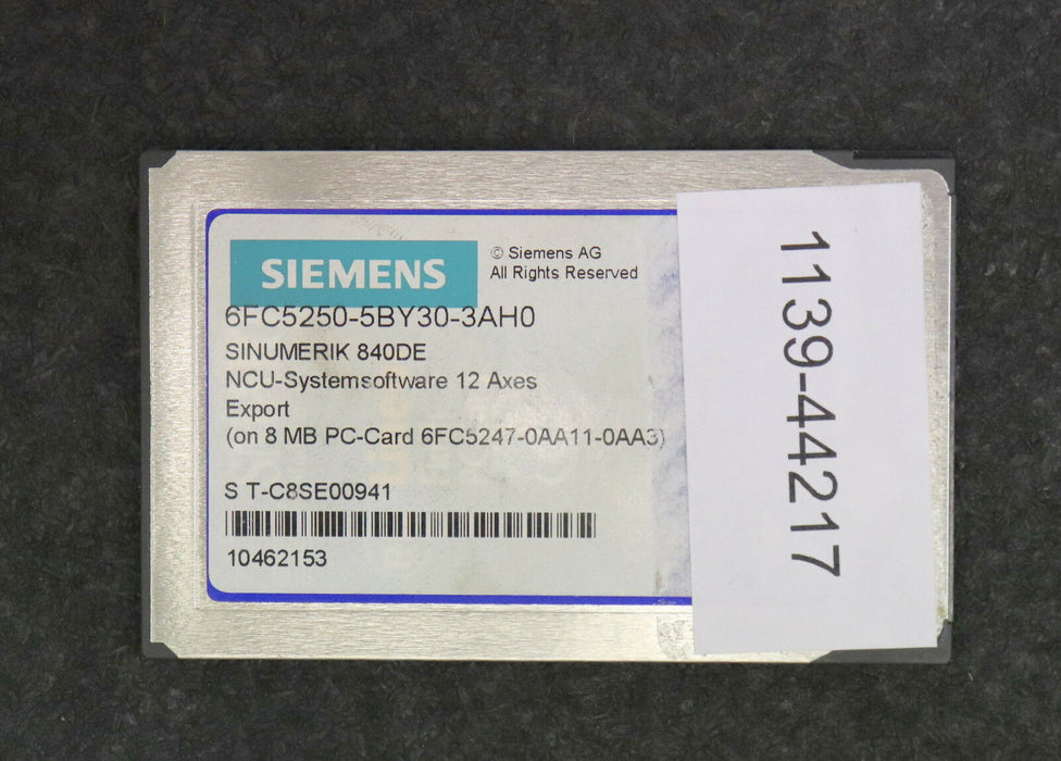SIEMENS SINUMERIK 840DE NCU-Systemsoftware 12 Achsen 6FC5250-5BY30-3AH0
