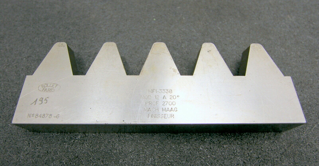 ROLLET PARIS Hobelkamm rack cutter f. MAAG-Wälzhobelmaschinen m= 12 Angle 20°