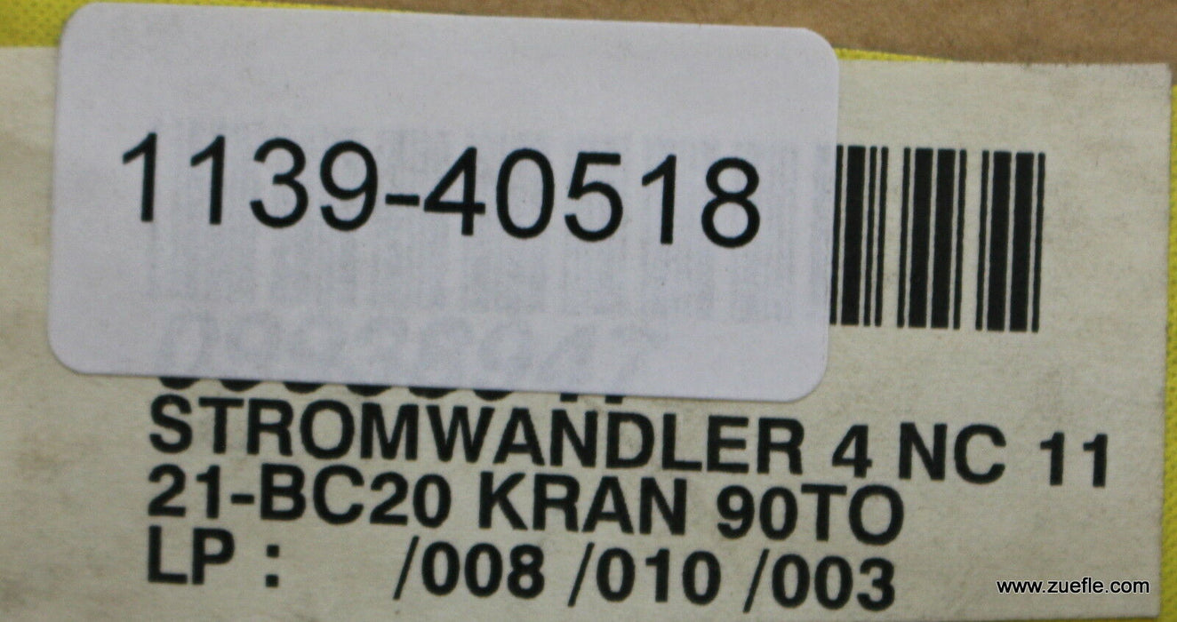 SIEMENS Stromwandler 4NC11 21 0,8/3 – 87/105kV Ith=9kA 50Hz 150V/5A E = 2,5VA Kl