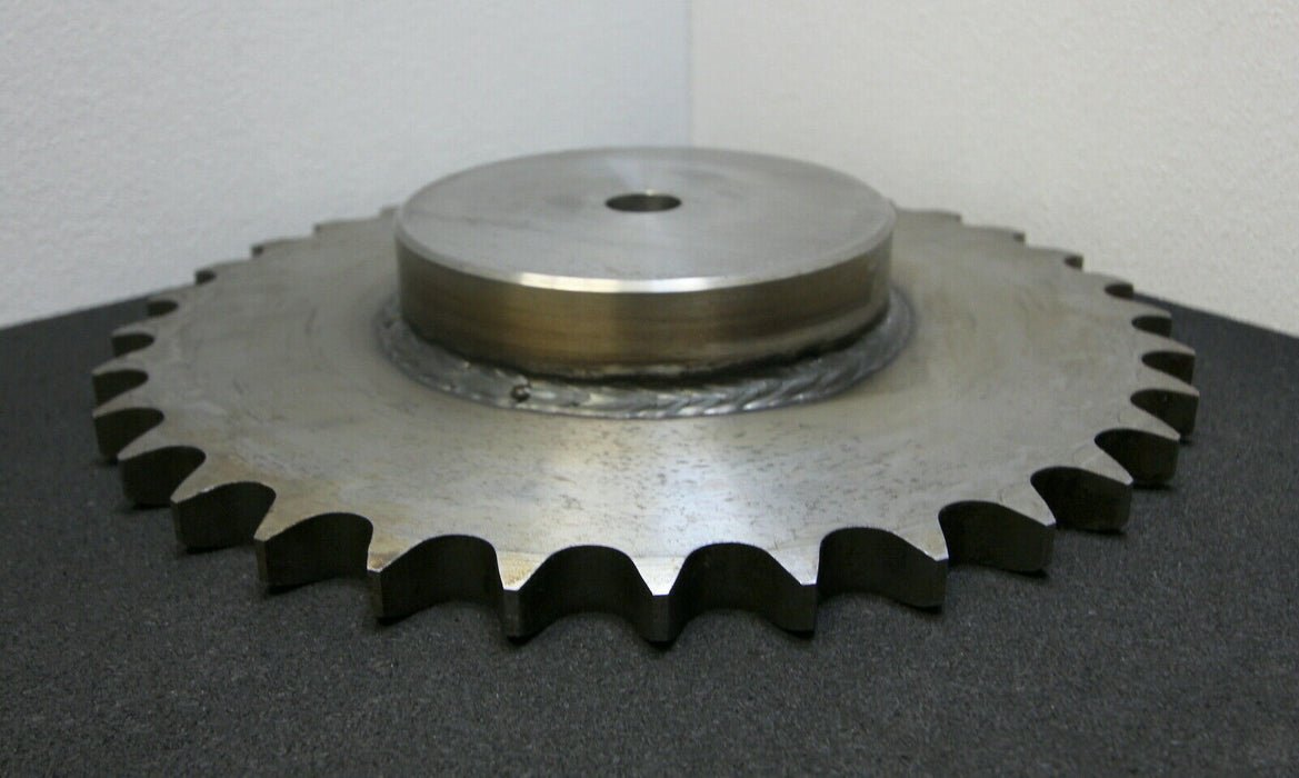 Kettenradscheibe mit einseitiger Nabe KRS Chainwheel Teilung 1 1/4"x3/4" Z= 33