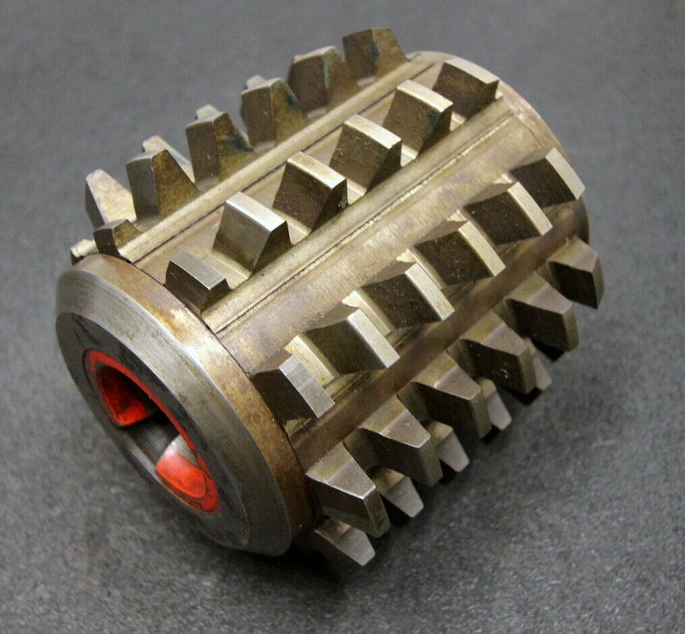 SAAZOR Stollenwälzfräser involute spline hob Vorfäser m=5,9mm 15° EGW 1gg. Re.