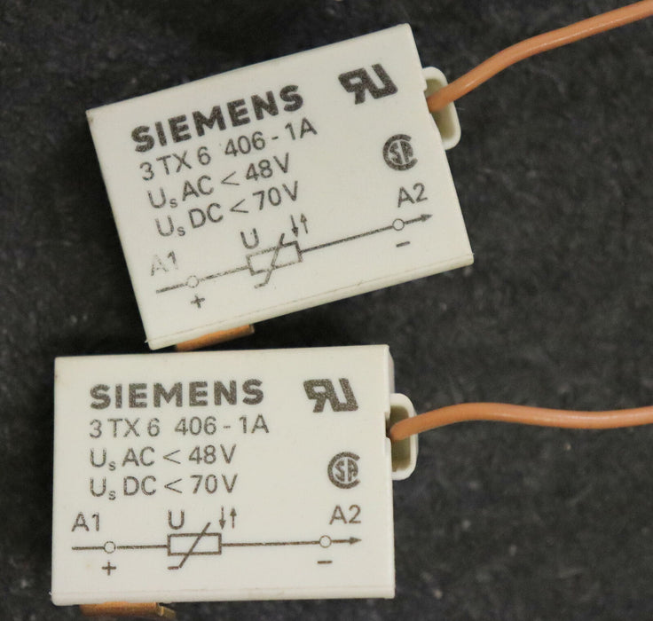 SIEMENS 4 Stück Überspannungsbegrenzer 2 Stück 3TX4606-1A und 2 Stück 3TX4606-1C