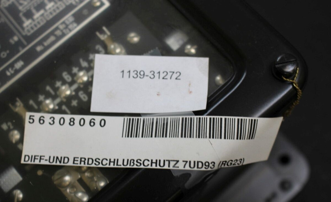 SIEMENS Differential-und Erdschlußschutz 7UD93 (RG23) - 5A - EG13-20 RG22