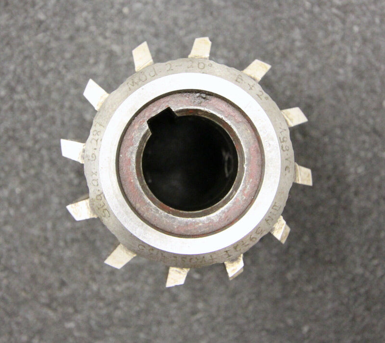 SAAZOR Vollstahlwälzfräser involute spline hob m= 2mm BP I 20° EGW Ø60x65xØ22mm