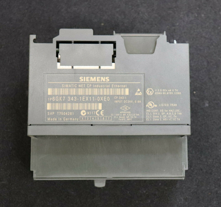 SIEMENS SIMATIC NET CP S7-300 Prozessor 6GK7 343-1EX11-0EX0 - Bügel abgebrochen!