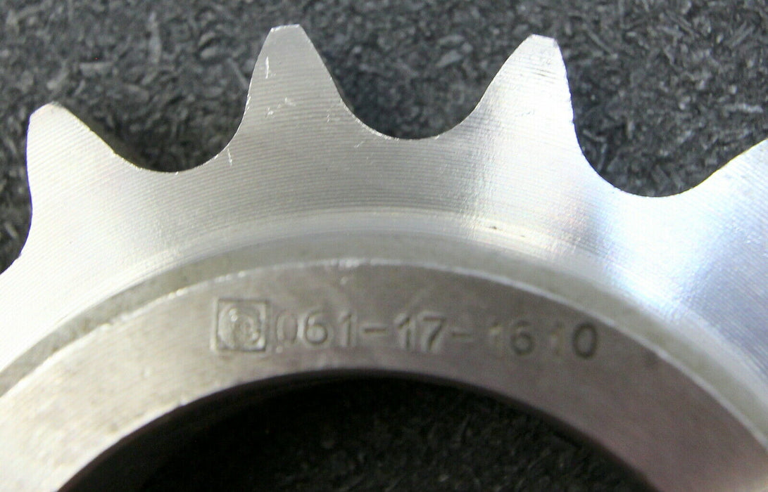 Kettenradscheibe einseitiger Nabe für Taperbuchse KRT Teilung 3/4"x7/16" Z= 17