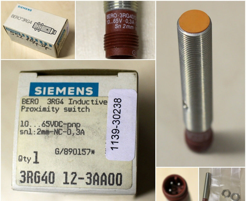 SIEMENS induktiver Näherungsschalter BERO 3RG4 12-3AA00