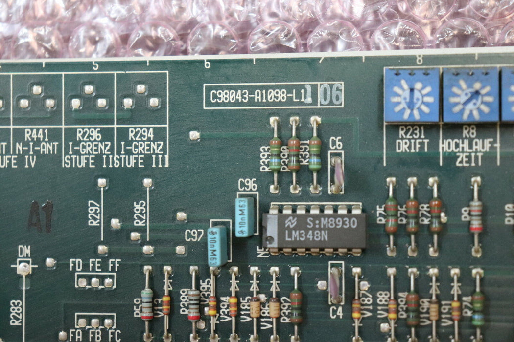 SIEMENS FBG Hauptspindelregler C98043-A1098-L11 06 gebraucht - ok - geprüft