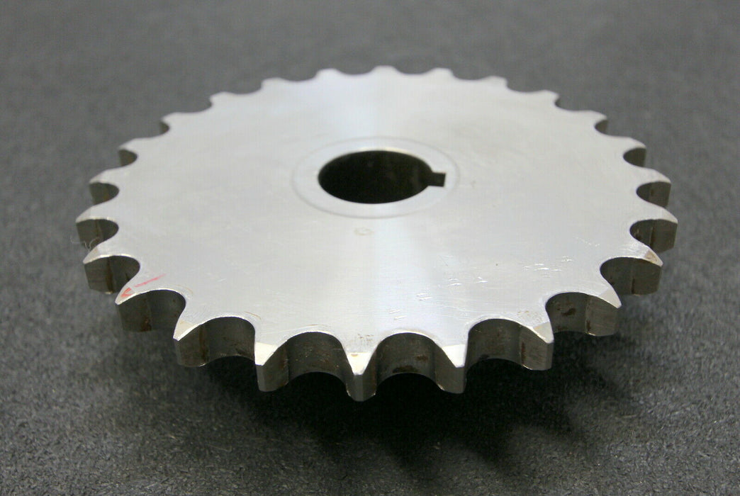 Kettenradscheibe mit einseitiger Nabe KRS Chainwheel Teilung 3/4"x7/16" Z= 24