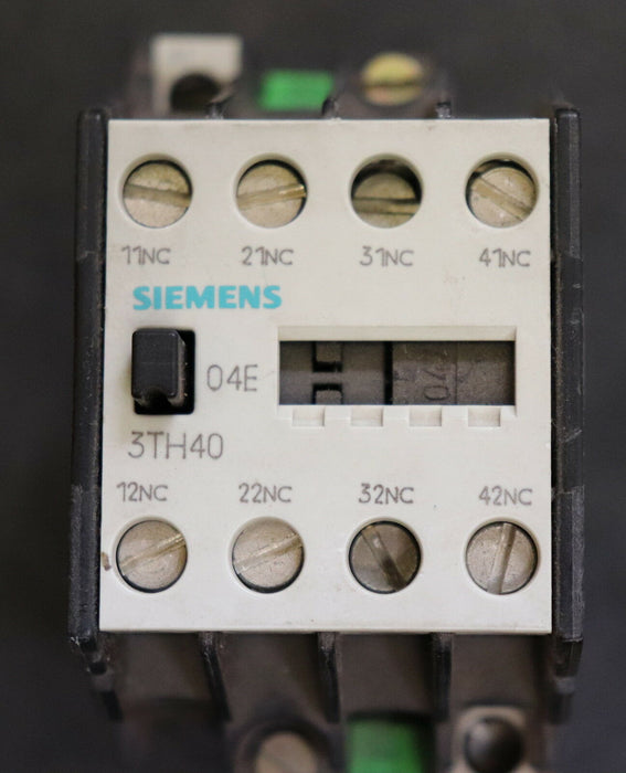 SIEMENS Schütz 04E 3TH4004-0B 4Ö + 4NC Steuerspannung 24VDC gebraucht