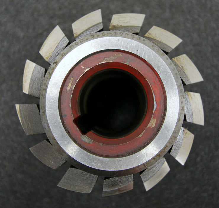 SAAZOR Stollenwälzfräser involute spline hob m = 3,6mm 19°50´ EGW Ø95x90xØ32mm