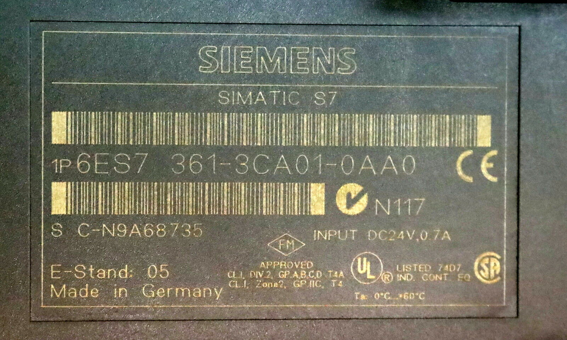 SIEMENS SIMATIC S7-300 Interface module Anschaltung IM-R IM361 6ES7361-3CA01-0AA