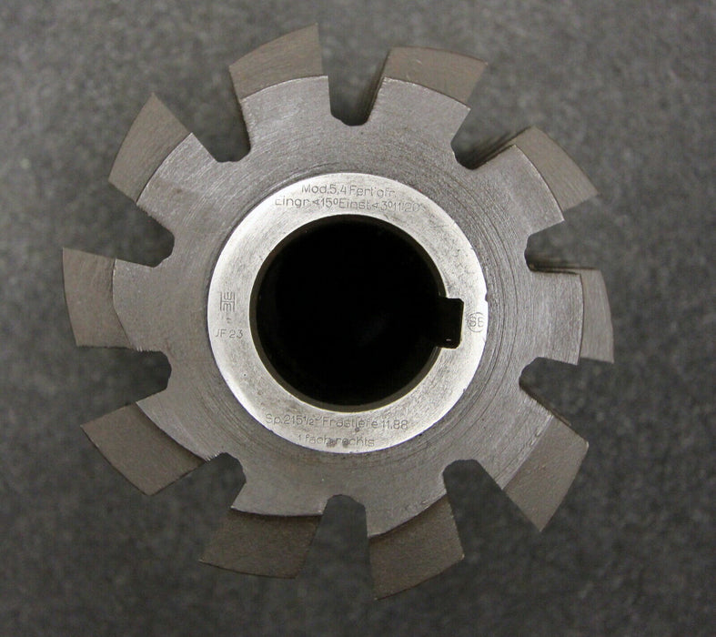 Vollstahlwälzfräser gear hob Fertigfräser m= 5,4mm 15° EGW Ø105x110xØ32mm LKN