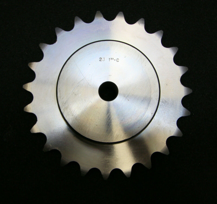 Kettenradscheibe mit einseitiger Nabe KRS Chainwheel Teilung 1"x17,02mm Z= 23