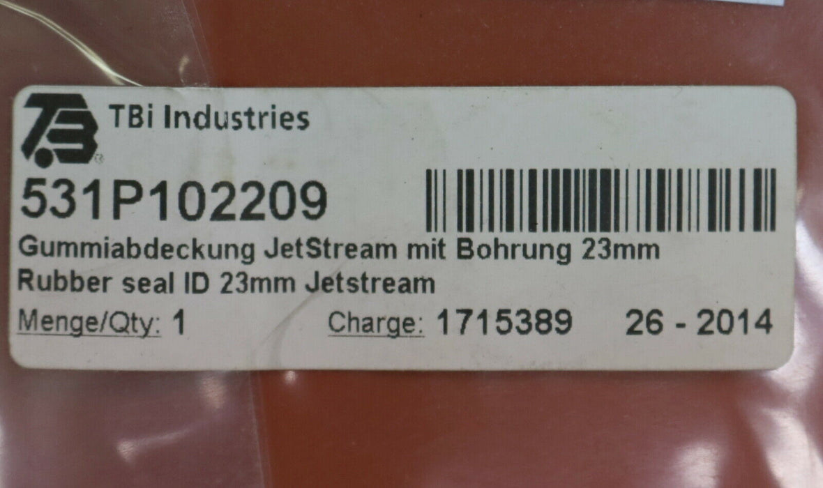 TBI INDUSTRIES Gummiabdeckung JetStream mit Bohrung Ø 23mm Art.Nr. 531P102209